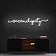 Serendipity Neon Sign for Inspirational Spaces