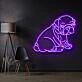 Bulldog Puppy Neon Sign for Pet Lovers