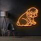 Bulldog Puppy Neon Sign for Pet Lovers