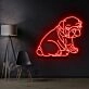 Bulldog Puppy Neon Sign for Pet Lovers