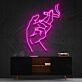 Smokers Hand Neon Sign for Edgy and Bold Decor