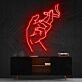 Smokers Hand Neon Sign for Edgy and Bold Decor