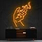 Smokers Hand Neon Sign for Edgy and Bold Decor