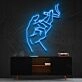 Smokers Hand Neon Sign for Edgy and Bold Decor
