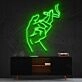 Smokers Hand Neon Sign for Edgy and Bold Decor