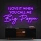 Call Me Big Poppa Neon Sign for Music and Pop Culture Lovers