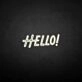 'HELLO2' neon sign