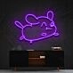 Cartoon Puppy Neon Sign for Kids and Pet Lovers