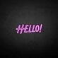 'HELLO2' neon sign