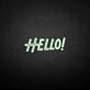 'HELLO2' neon sign