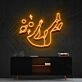 Space Head Neon Sign for Cosmic Themed Spaces