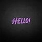 'HELLO2' neon sign