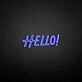 'HELLO2' neon sign