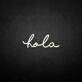 'Hola' neon sign