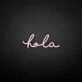 'Hola' neon sign