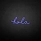'Hola' neon sign
