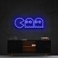 Chasing Ghosts Neon Sign for Playful and Bold Decor