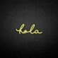 'Hola' neon sign