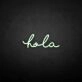 'Hola' neon sign