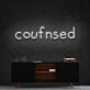 Confused Neon Sign for Playful and Bold Decor