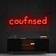 Confused Neon Sign for Playful and Bold Decor