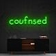 Confused Neon Sign for Playful and Bold Decor