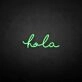 'Hola' neon sign