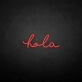 'Hola' neon sign