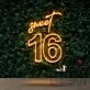 Sweet 16 Birthday Neon Sign for Birthday and Party Decor