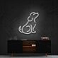 Curious Dog Neon Sign for Pet Lovers and Kids Rooms