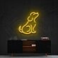 Curious Dog Neon Sign for Pet Lovers and Kids Rooms