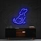Curious Dog Neon Sign for Pet Lovers and Kids Rooms