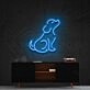 Curious Dog Neon Sign for Pet Lovers and Kids Rooms