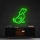 Curious Dog Neon Sign for Pet Lovers and Kids Rooms