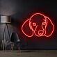 Dachshund Face Neon Sign for Pet Lovers