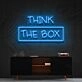 Think Outside The Box Neon Sign for Motivational and Creative Spaces