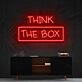 Think Outside The Box Neon Sign for Motivational and Creative Spaces