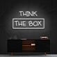 Think Outside The Box Neon Sign for Motivational and Creative Spaces