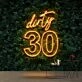Dirty 30 Birthday Neon Sign for Birthday Celebrations