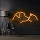 Dog Cat Neon Sign for Pet Lovers and Kids Rooms