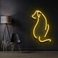Dog Facing Away Neon Sign for Pet Lovers and Cozy Spaces