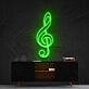 Treble Clef Neon Sign for Music Lovers and Studios