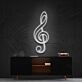 Treble Clef Neon Sign for Music Lovers and Studios