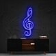 Treble Clef Neon Sign for Music Lovers and Studios