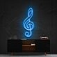 Treble Clef Neon Sign for Music Lovers and Studios