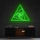 Triangle Shutter Neon Sign for Geometric Art Enthusiasts