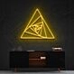 Triangle Shutter Neon Sign for Geometric Art Enthusiasts