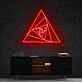 Triangle Shutter Neon Sign for Geometric Art Enthusiasts
