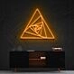 Triangle Shutter Neon Sign for Geometric Art Enthusiasts