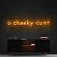 U Cheeky Cxnt Neon Sign for Bold Statements